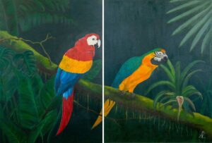 Paveikslas Diptikas - Pakalbėkim - Agnė Žiogė